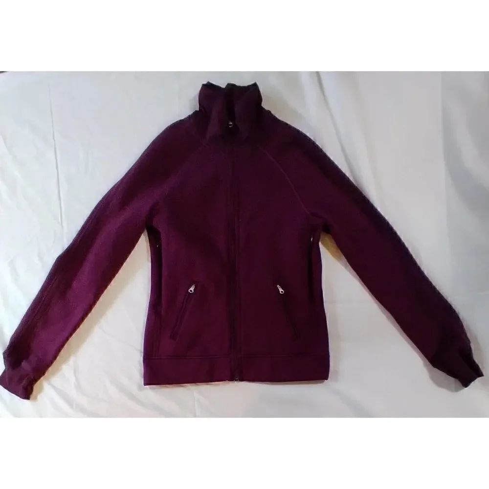 LULULEMON PURPLE SIZE SMALL WOMENS ZIPUP ACTIVEWEAR JACKET FLEECE LINED
